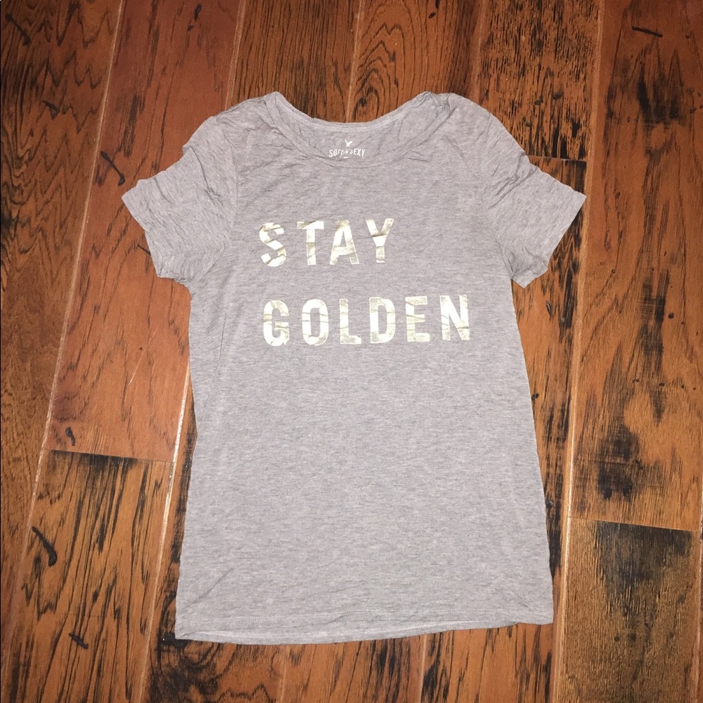 A&E soft gray t-shirt