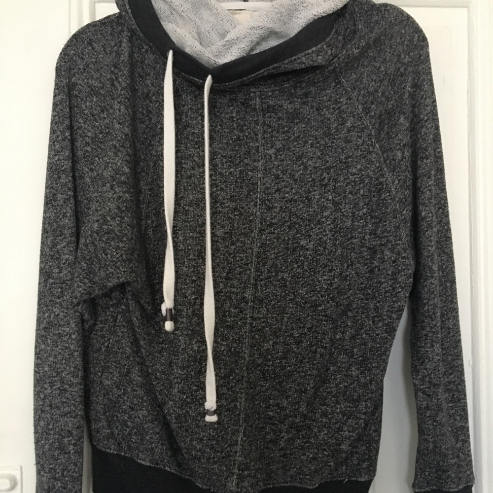 Pullover sweatshirt with cowl neck