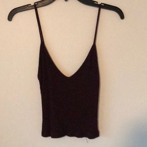 burgundy Brandy Melville crop top!