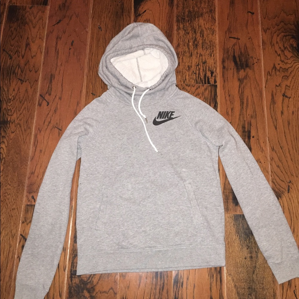 Gray Nike hoodie