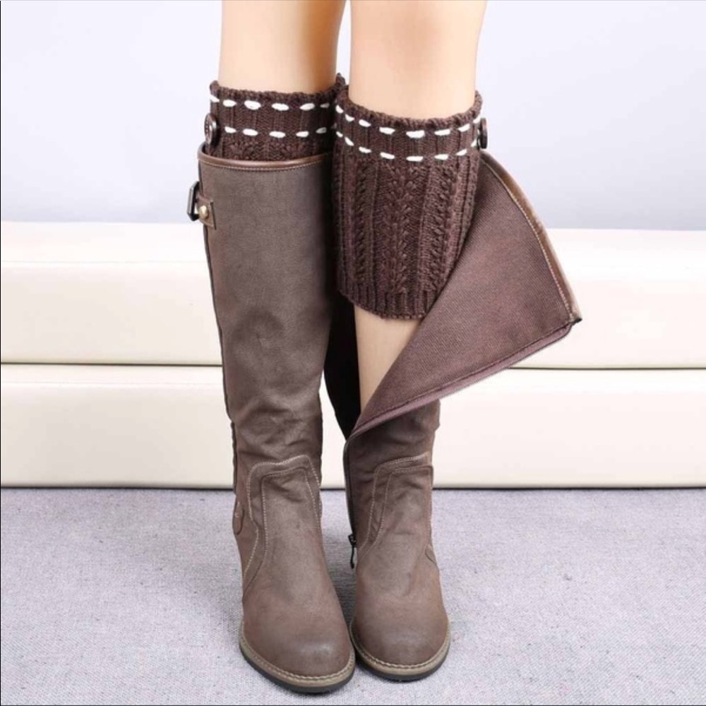 Soft Short Knitted Leg Warmer, Fits Size S/M