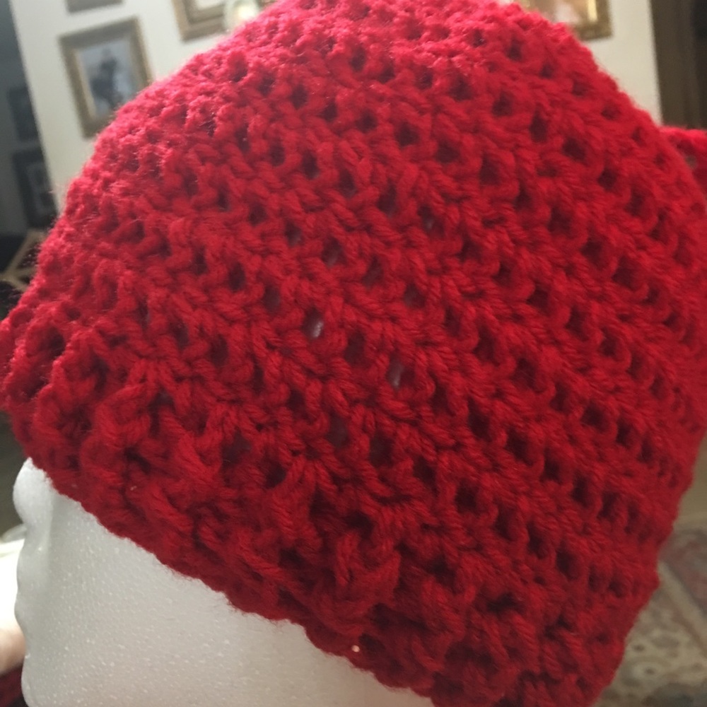 Mess bun hat