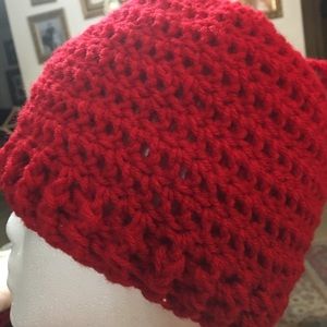 Mess bun hat