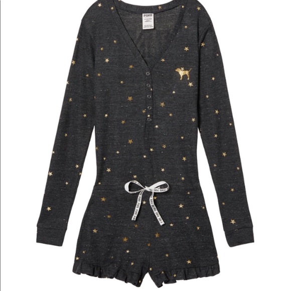 PINK Victoria's Secret Other - Victoria’s Secret Pink Pajama Romper