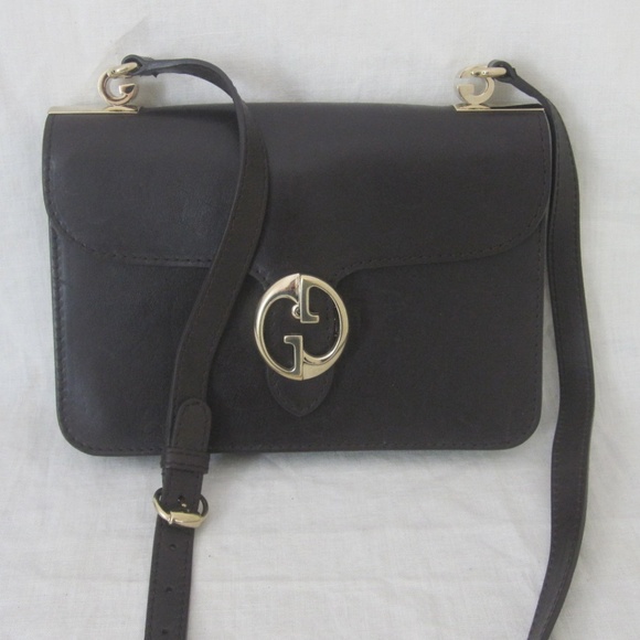 SOLD ON E BAY GUCCI LEATHER SHOULDER HANDBAG - Picture 3 of 8