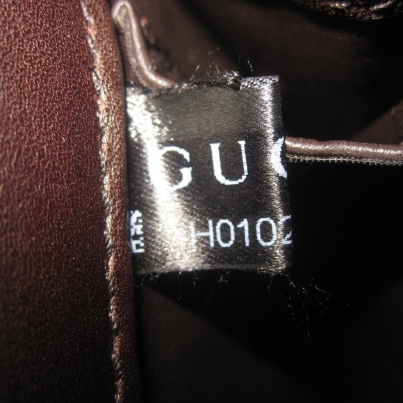 SOLD ON E BAY GUCCI LEATHER SHOULDER HANDBAG - Picture 7 of 8