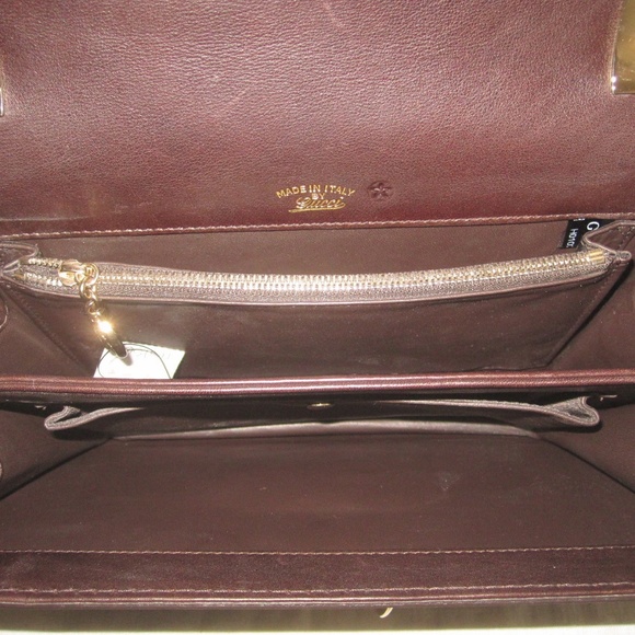 SOLD ON E BAY GUCCI LEATHER SHOULDER HANDBAG - Picture 6 of 8