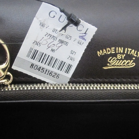 SOLD ON E BAY GUCCI LEATHER SHOULDER HANDBAG - Picture 5 of 8