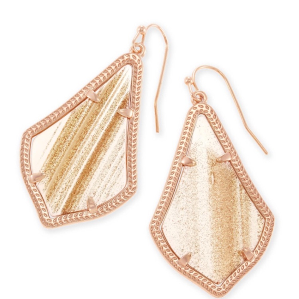 Kendra Scott Alex Gold Dusted Glass Earrings