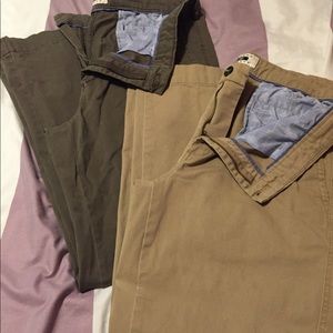 2 Pairs Khaki Pants