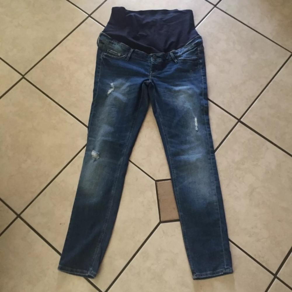 H&M Skinny distressed maternity jeans