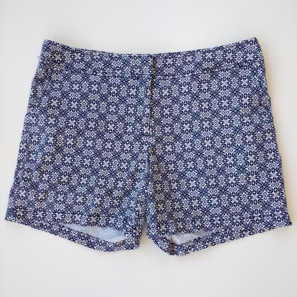 Recreation Blue Geometric Shorts sz 12