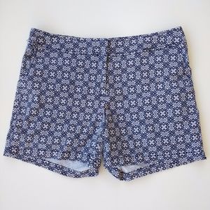 Recreation Blue Geometric Shorts sz 12