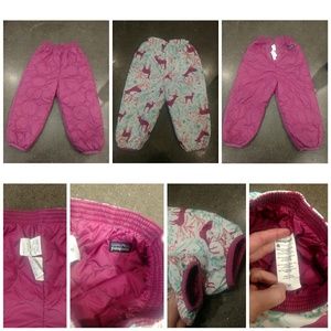 Pategonia 3T girls snow pants reversible