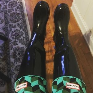 Patent Leather Hunter Boots