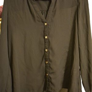 Long Sleeve, Sheer Black top