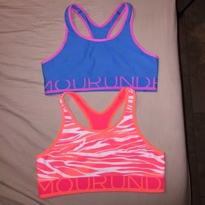 Under Armour set of 2 sports bras S