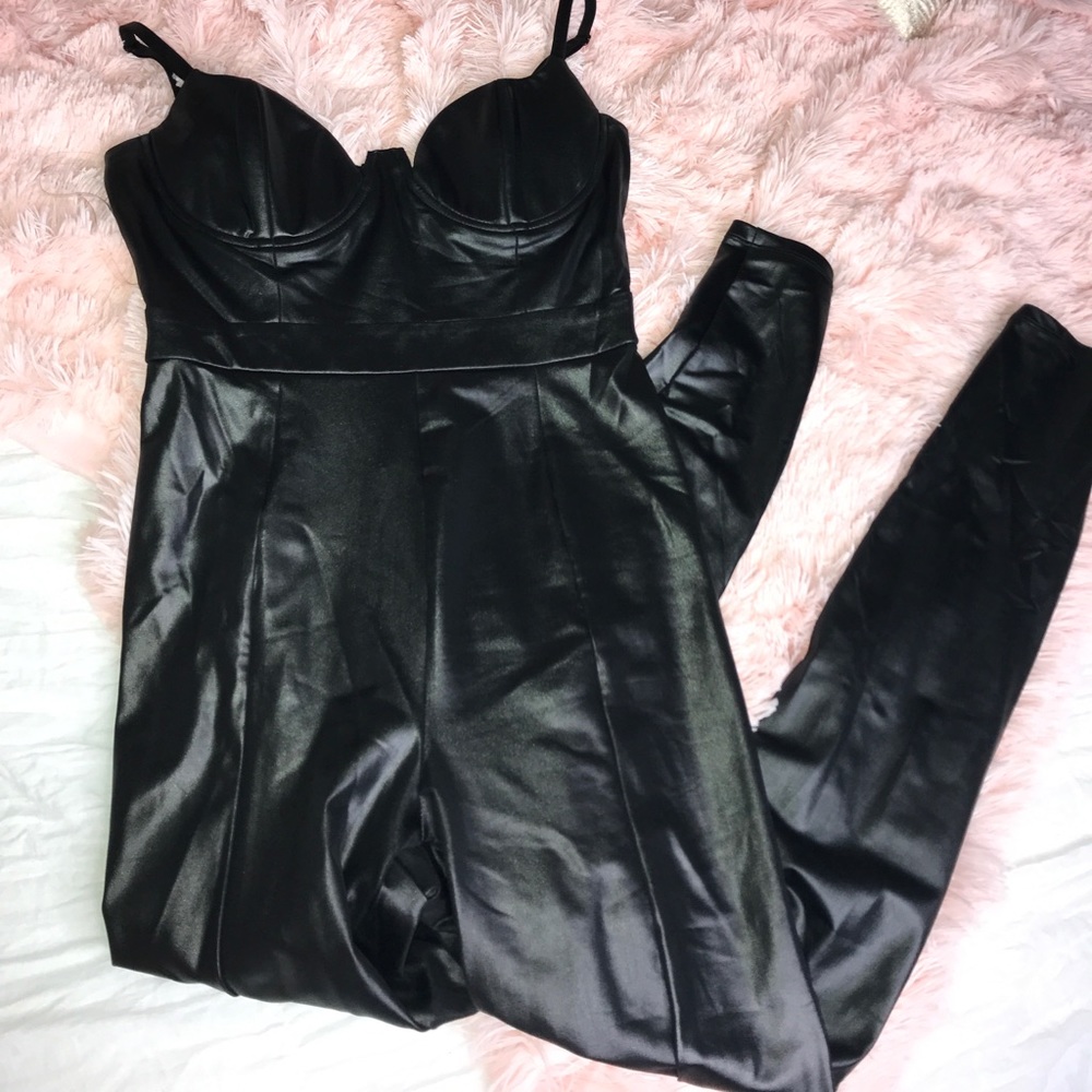 Pleather Jumpsuit