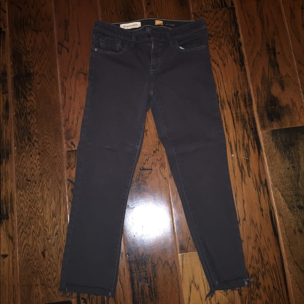 Gray Straight Jeans
