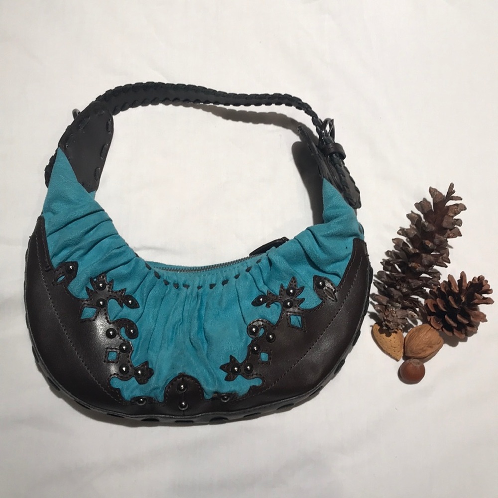 BCBG Girls Suede and Leather Handbag