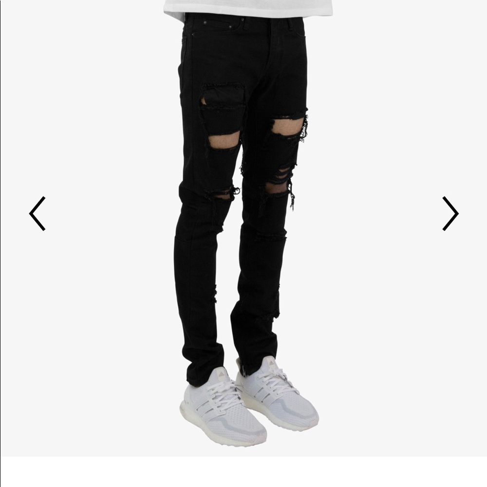 Size 31 MNML black ripped jeans