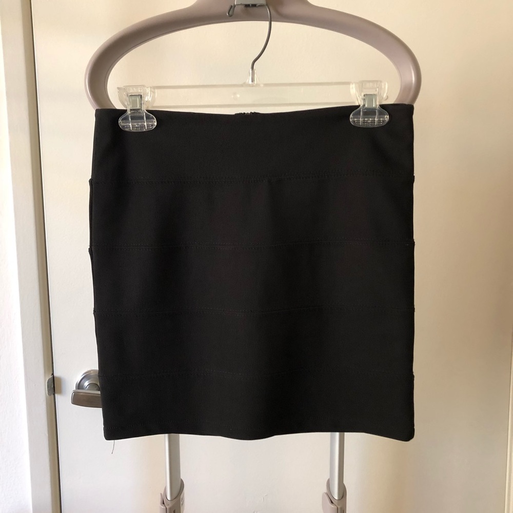 LF Black bandage mini skirt