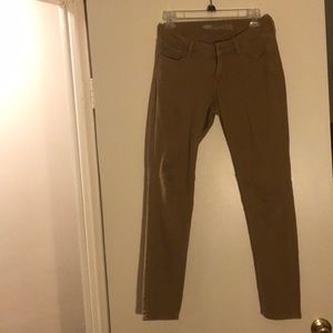 Tan Straight Leg Jeans