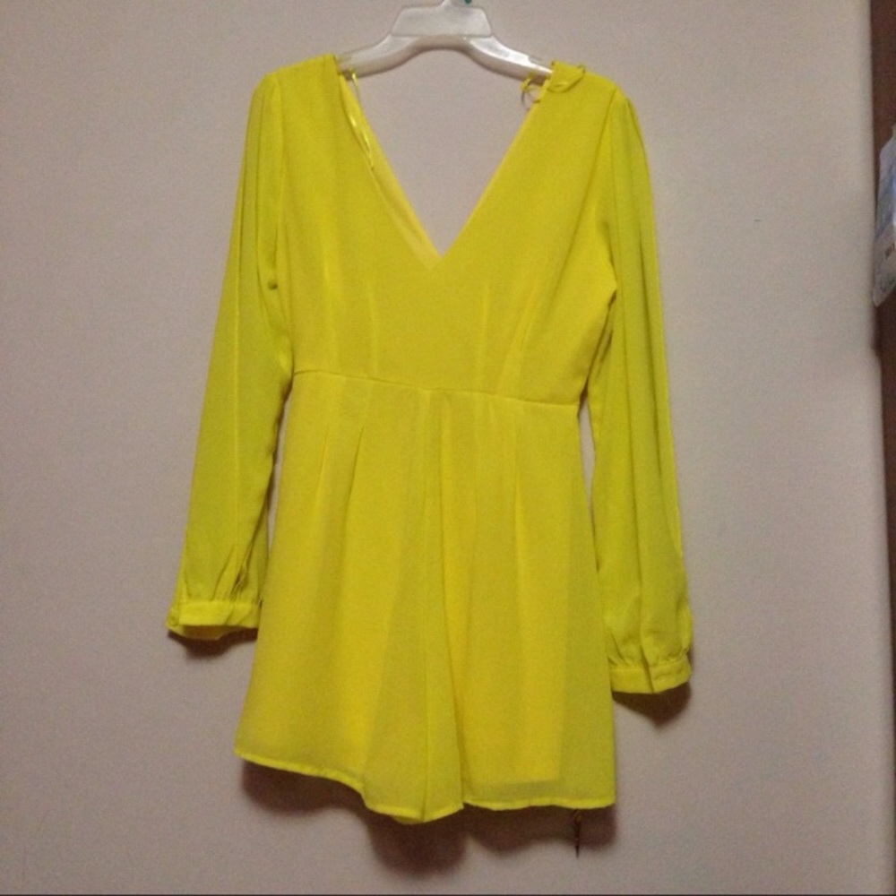 Yellow Romper Brand New with Belt