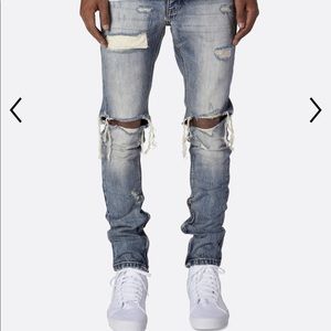 MNML blue distressed jeans