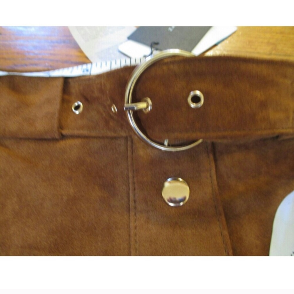 SOLD ZARA NWT LEATHER SKIRT - Picture 6 of 7