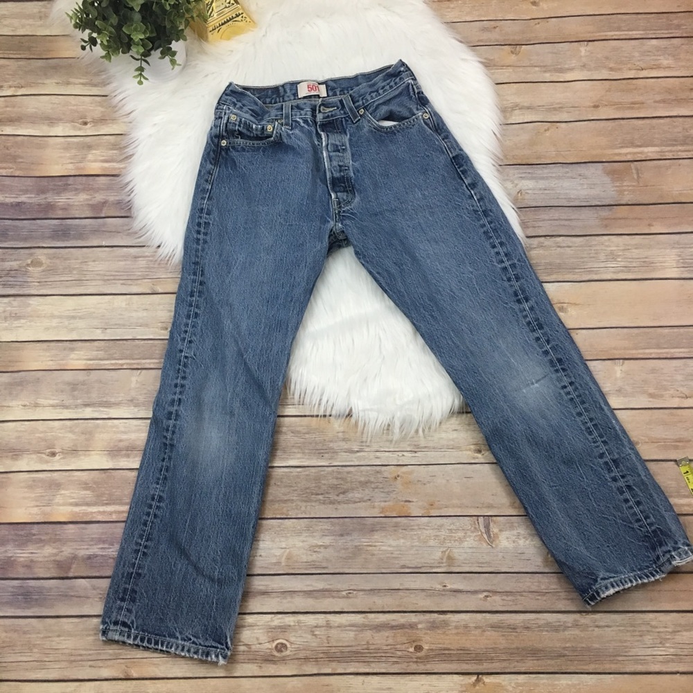 {Levi’s} 501 Straight-leg button-fly Jeans