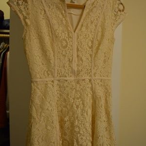 Lace Knee Length Dress