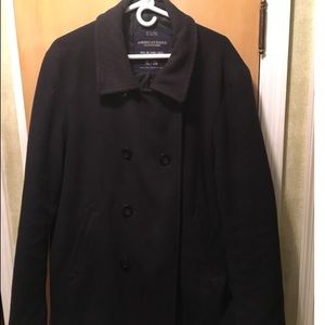 American Eagle Outfitters Blue Peacoat