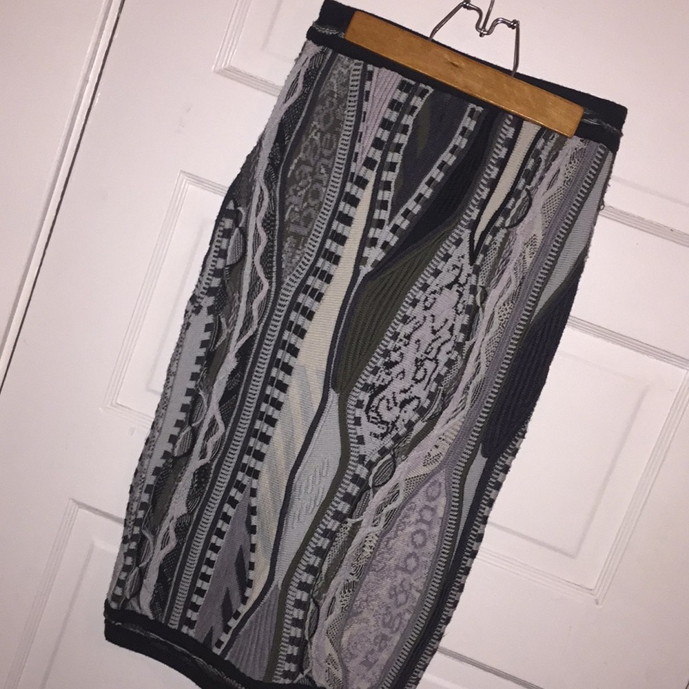 NWOT rag & bone X Coogi knit merino wool skirt 
