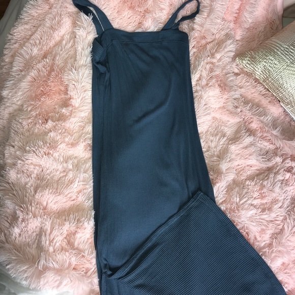Blue Two Slit Dress - Picture 1 of 2