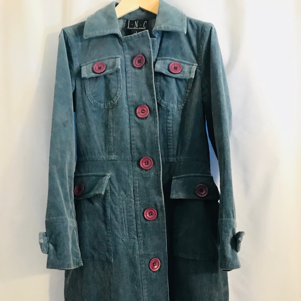 Vintage INC Cobalt Blue Corduroy Coat