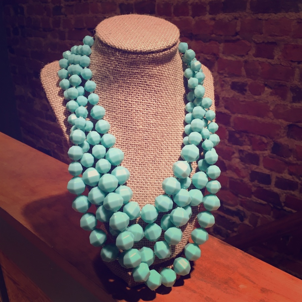 J. Crew mint green necklace