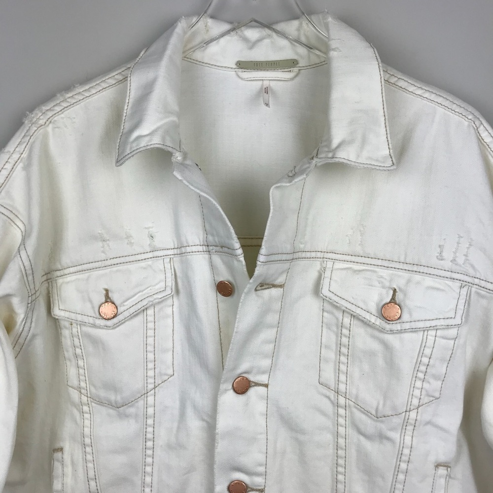 [Free People] Denim Trucker Jacket Boyfriend Fit - Picture 3 of 8