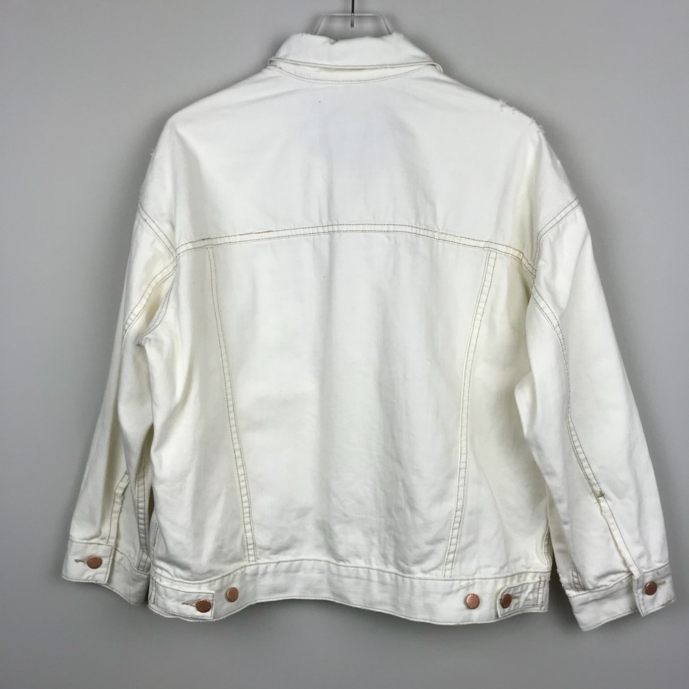 [Free People] Denim Trucker Jacket Boyfriend Fit - Picture 4 of 8