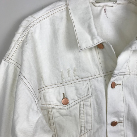 [Free People] Denim Trucker Jacket Boyfriend Fit - Picture 5 of 8