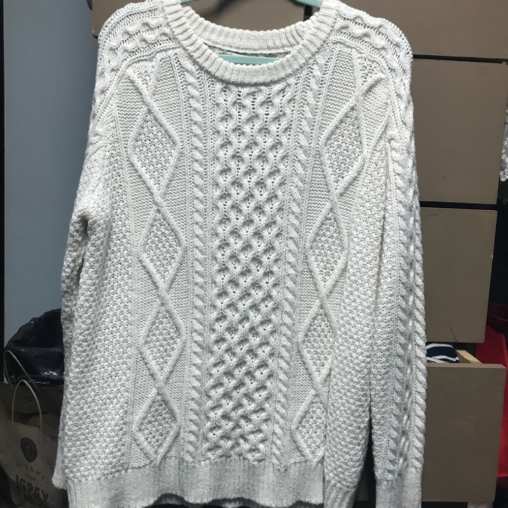 Gold Threaded Chunky Sweater