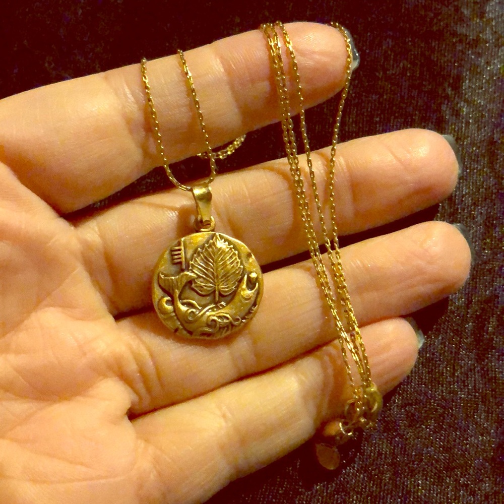 Alex & Ani - gold slide necklace “Hazel”