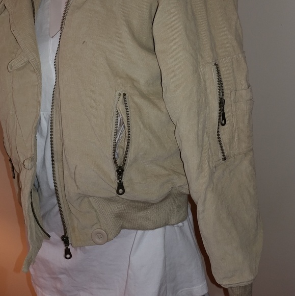 White Moon Corduroy Style Tan Coat. - Picture 5 of 7