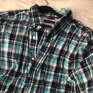 Men’s sz XXL Nautica long sleeve plaid button down