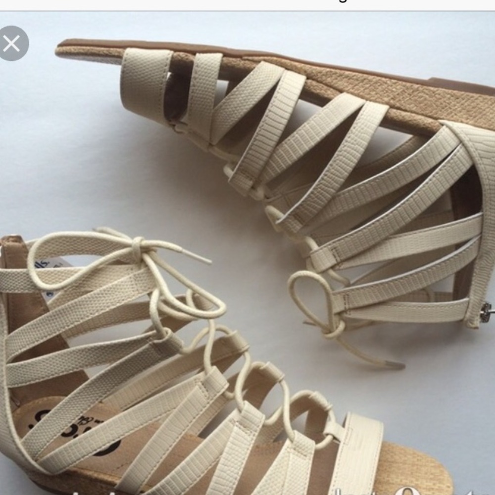 Sam Edelman white sandals
