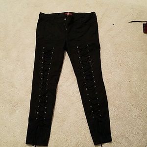 Royal bones corset skinny jeans