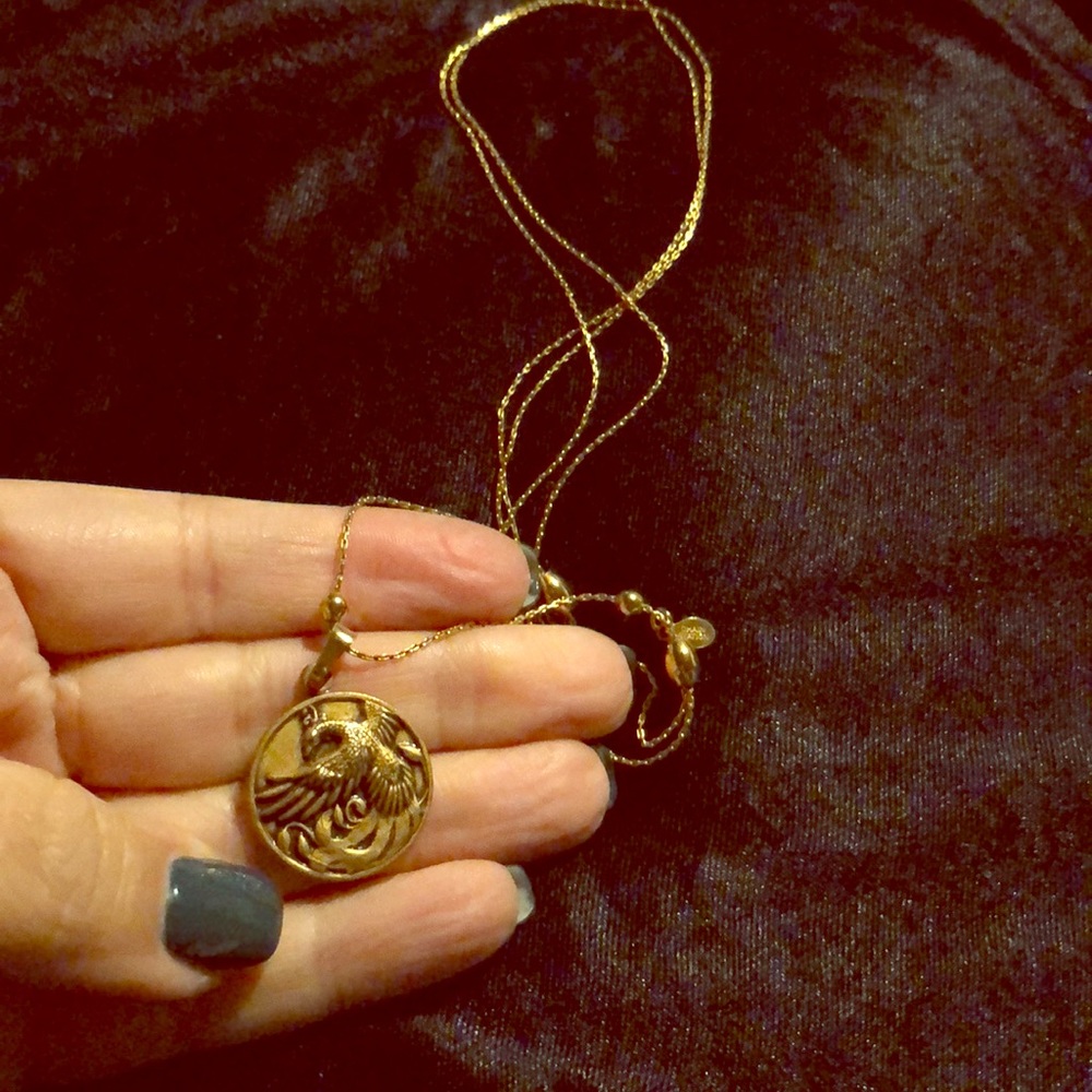 Alex & Ani - gold slide necklace “Phoenix”