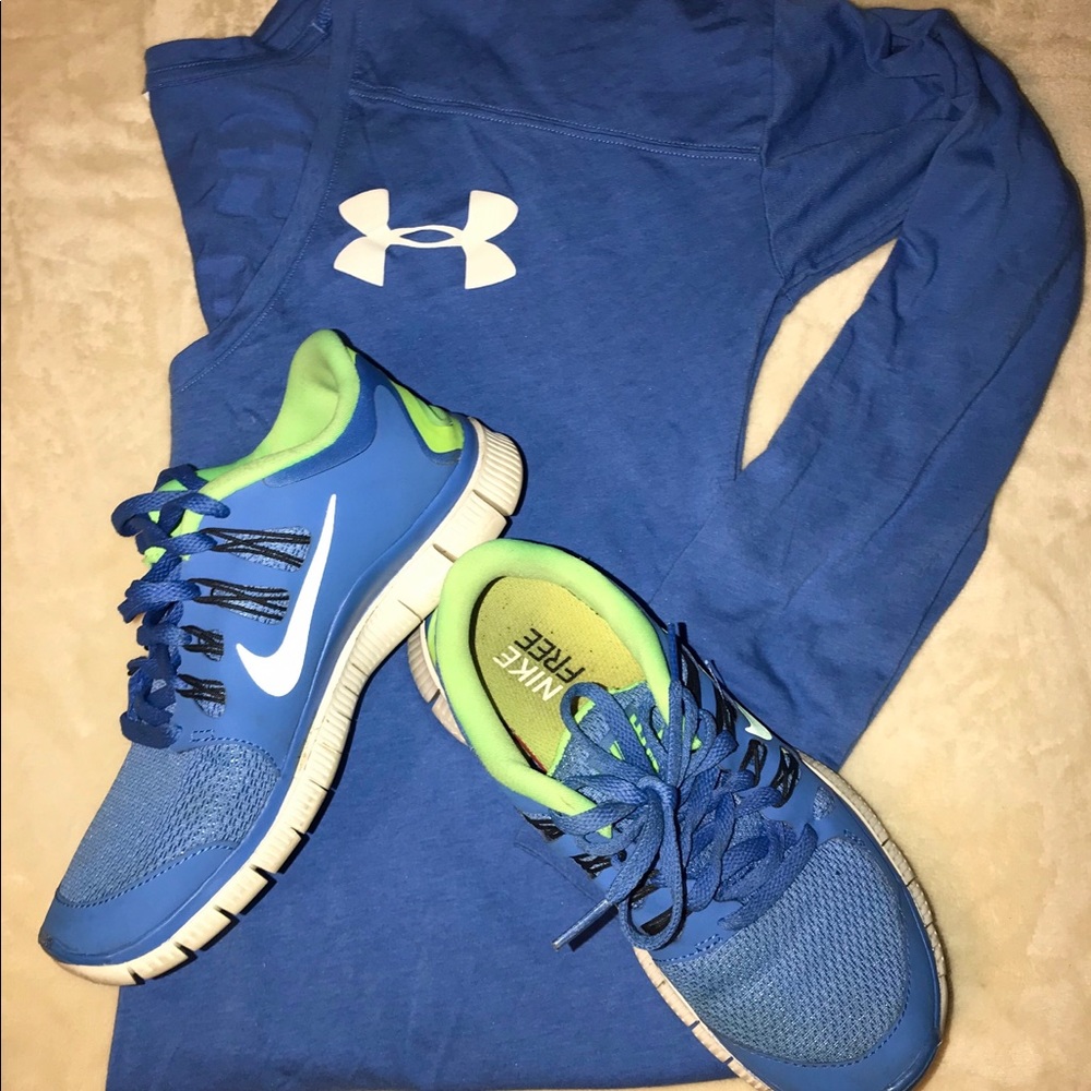 Nike Free Runs 5.0!💙💚