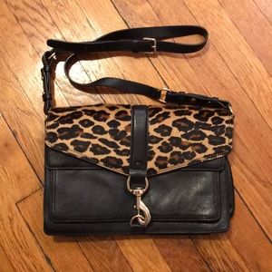Rebecca Minkoff Leopard print and leather bag