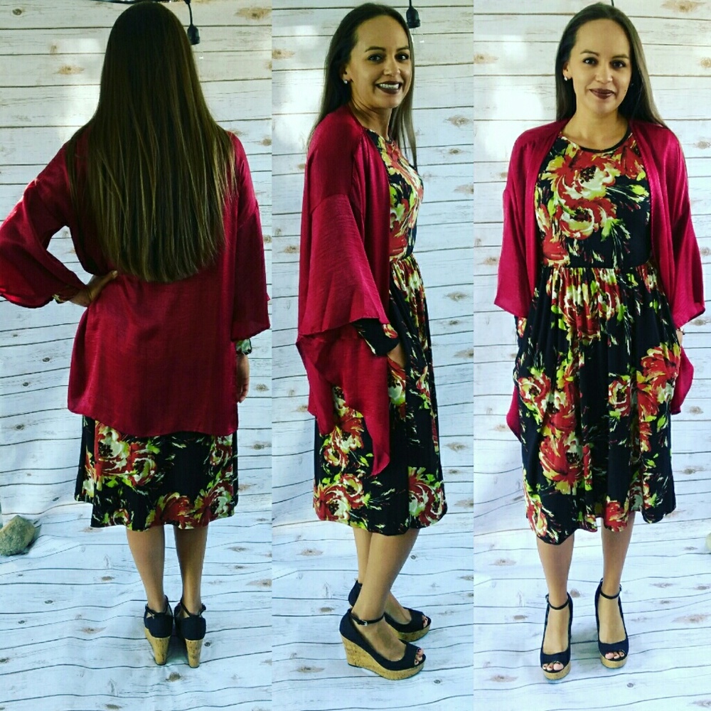 3/4 sleeve Jersey dress